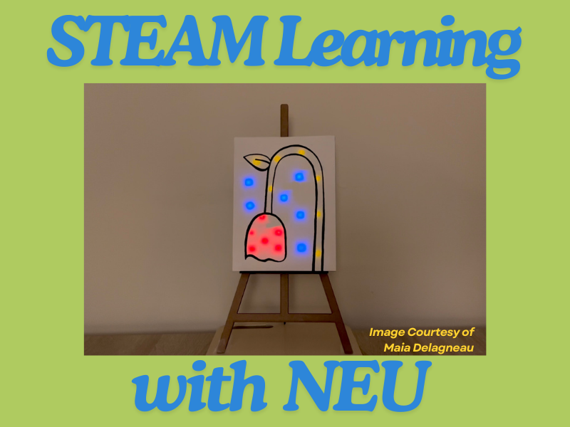 Students at NEU Combine Story, STEAM Learning, & LED Stickers